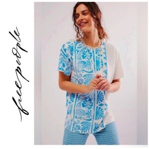 Maui Graphic Tee by Ragabond Studio & Free People - S